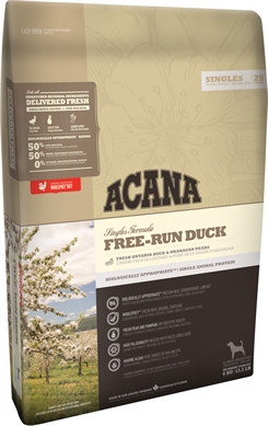 Acana hundefoder Free-Run Duck - 11,4 kg - kornfri